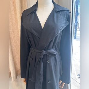 Banana Republic black trench coat xs